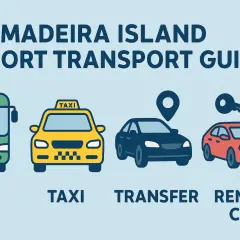 Guide till transportalternativ på Madeira flygplats: buss, taxi, transfer och hyrbil.